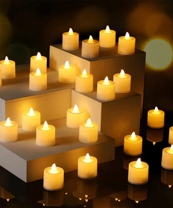 bougie romantique en forme de flamme pour la saint valentin