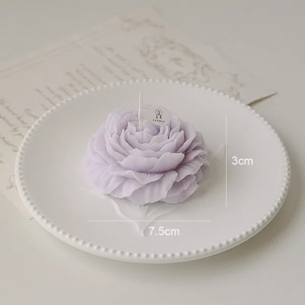 bougie en forme de fleur pour illuminer la saint valentin