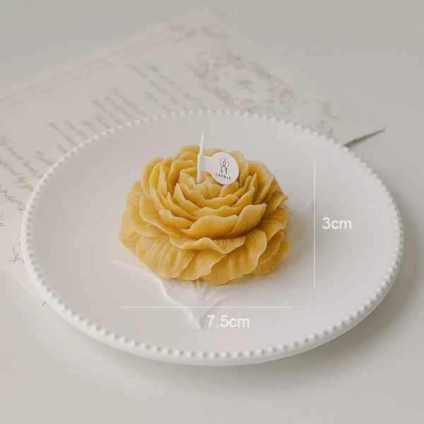 bougie en forme de fleur pour illuminer la saint valentin