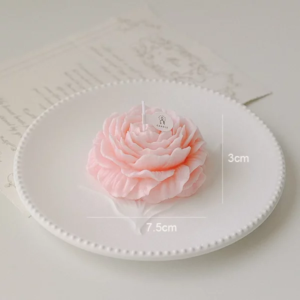 bougie en forme de fleur pour illuminer la saint valentin