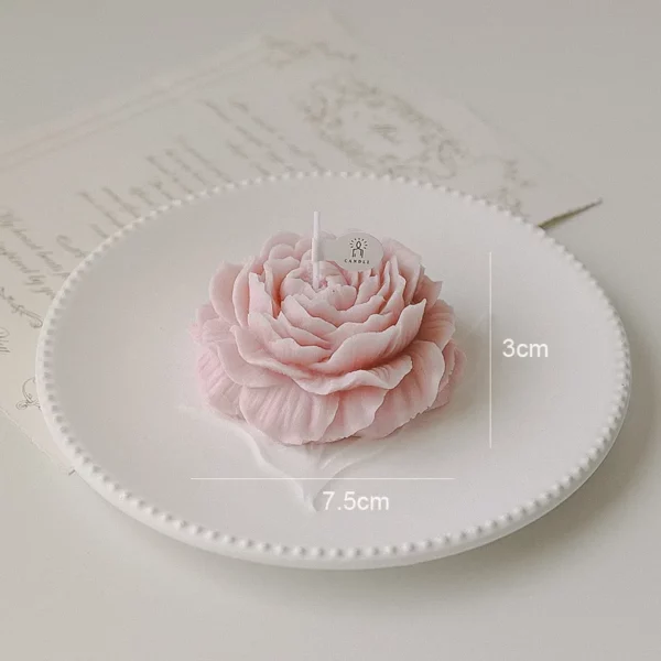 bougie en forme de fleur pour illuminer la saint valentin